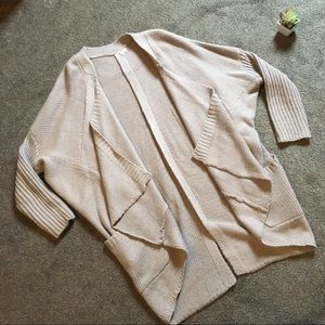 Slouchy open front cardigan